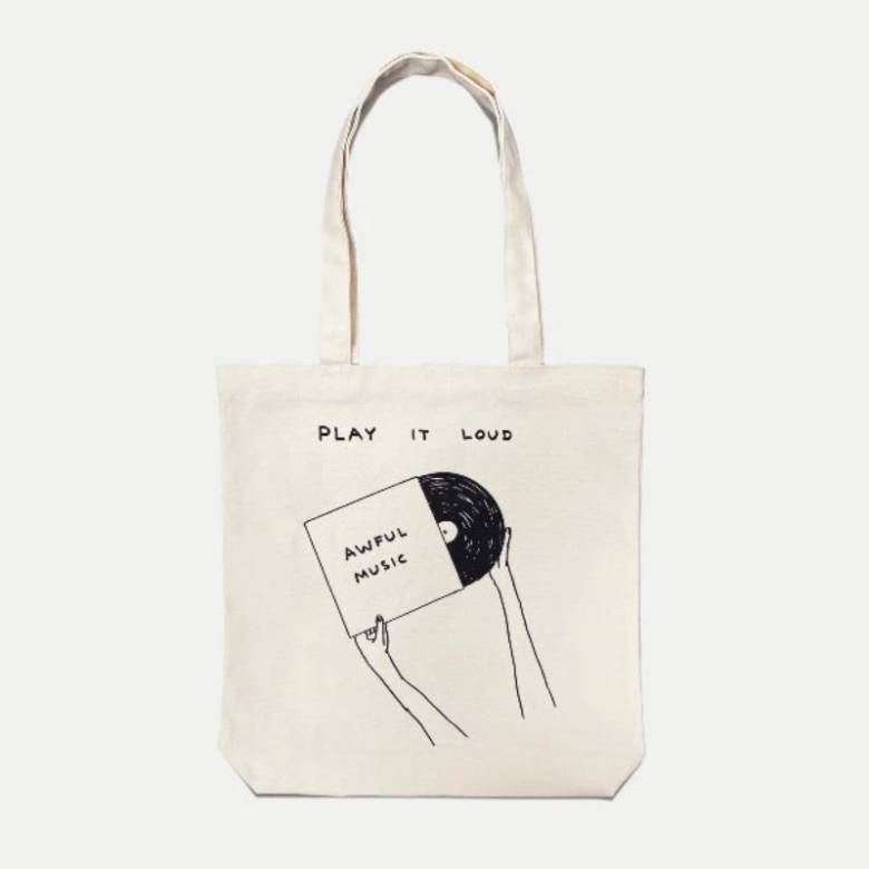 Play It Loud Tote Bag By David Shrigley