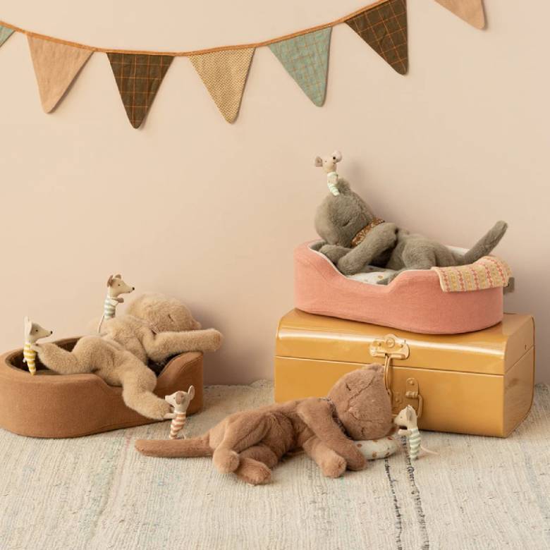 Plush Kitten Soft Toy In Nougat By Maileg 0+