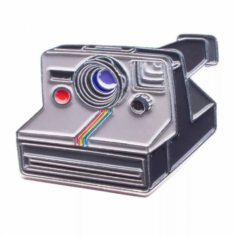 Polaroid Instant Camera Enamel Badge Pin