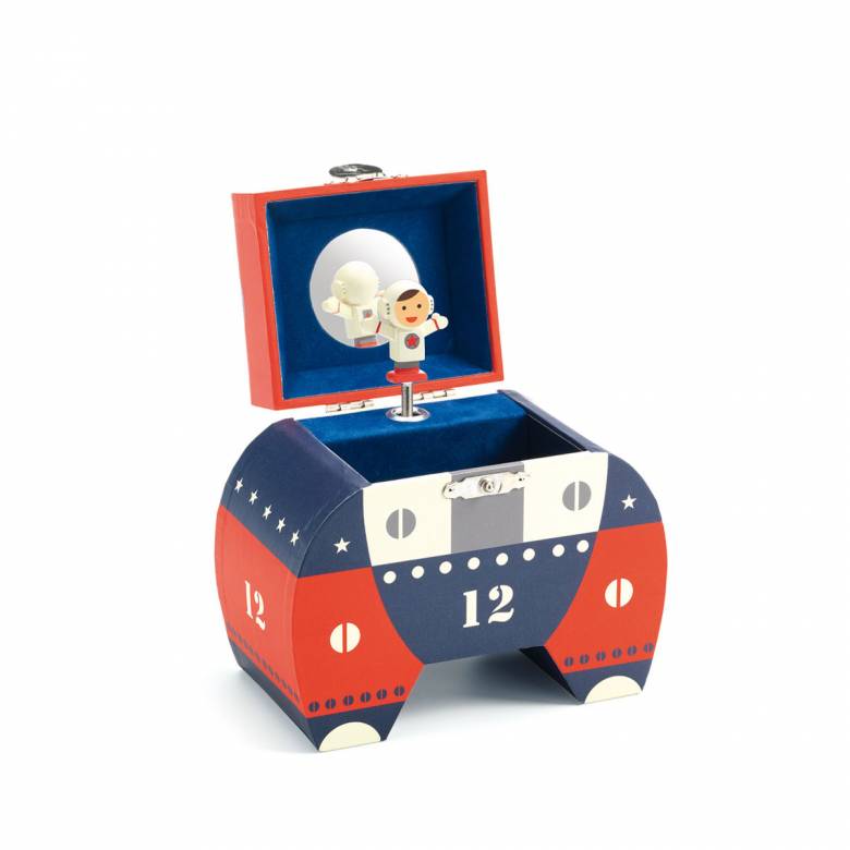 Polo 12 Space Rocket Music Box By Djeco