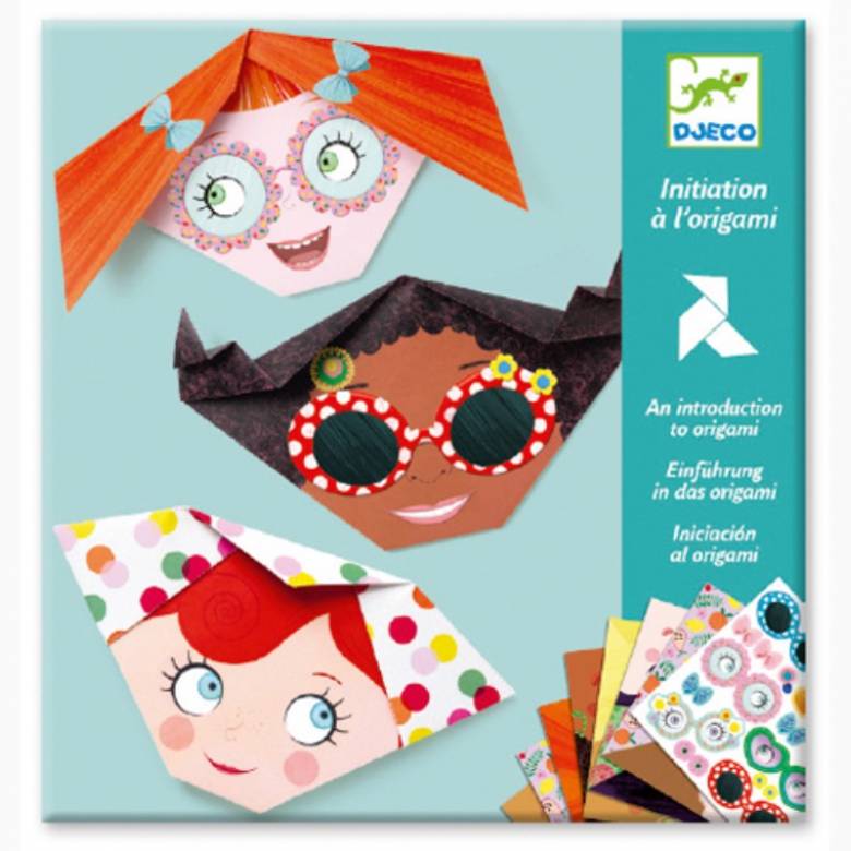 Pretty Faces Origami Craft Set By Djeco 4+