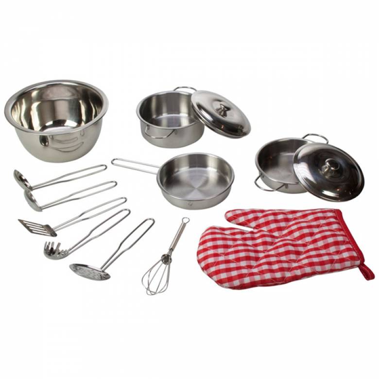 Stainless Steel Toy Cooking Set 3+