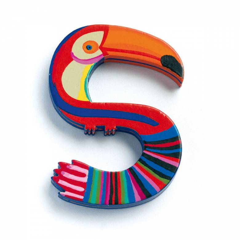 LETTER S - DJECO Animal Letter Decorative Alphabet Letter