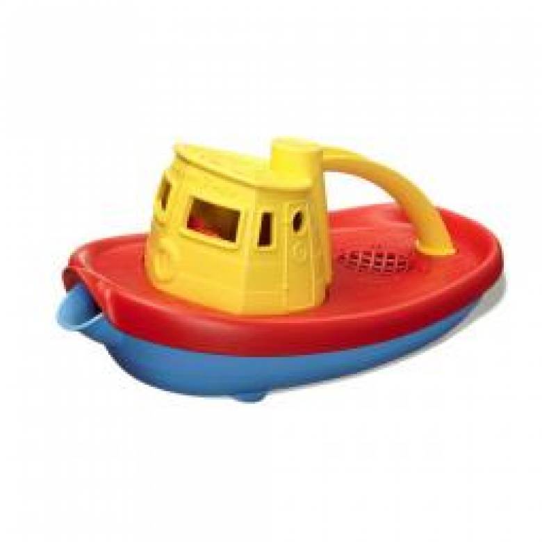 Yellow Top Pouring Tug Boat 6mth+ Recycled Plastic