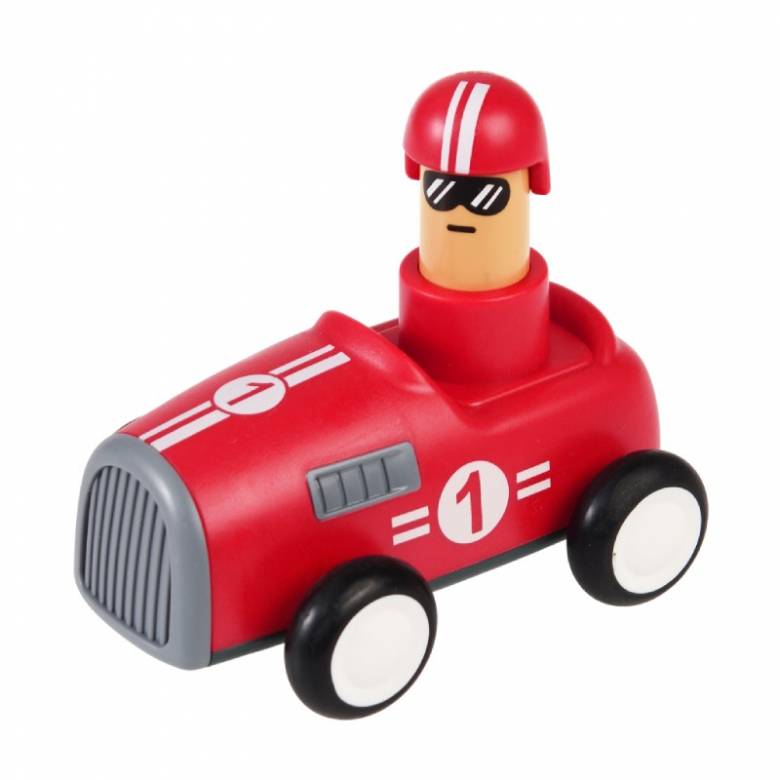 Push Down Racing Toy Car In Red 3+