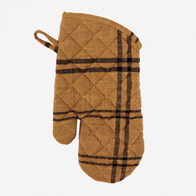 Quilted Oven Glove In Tan