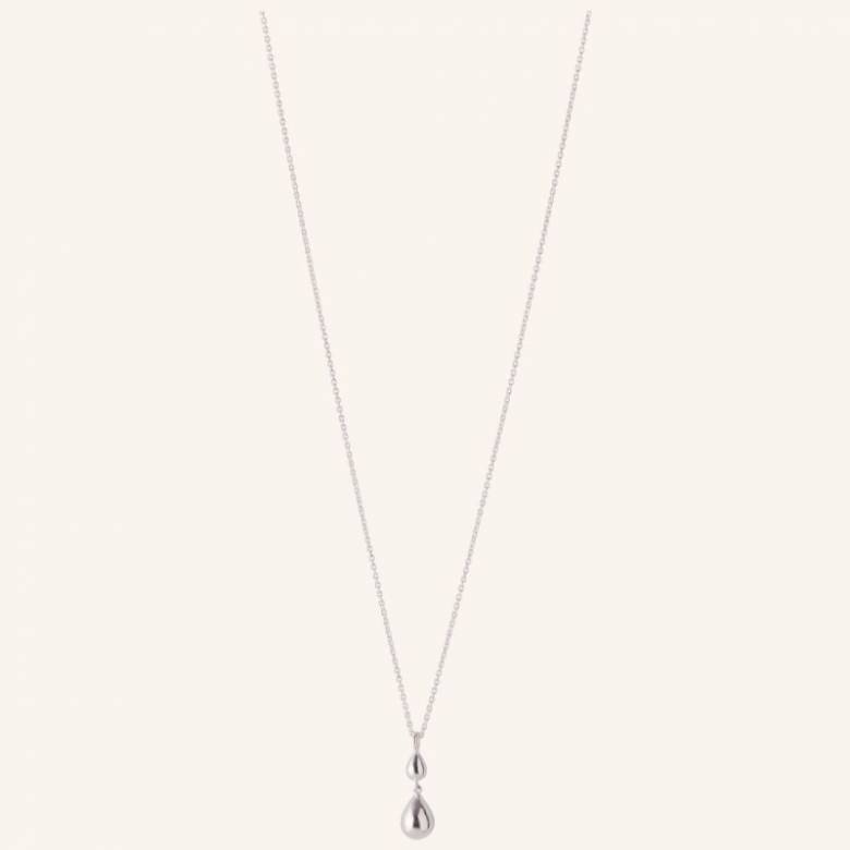 Rain Drop Necklace In Silver By Pernille Corydon