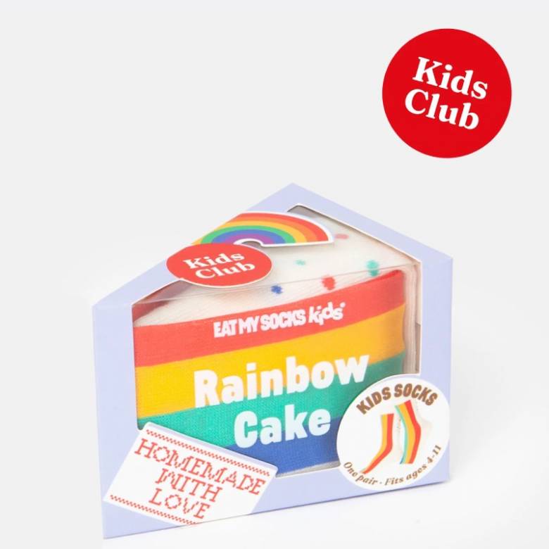 Rainbow Cake - Children's Pair Of Novelty Socks