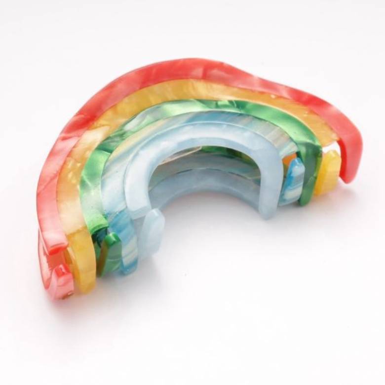 Rainbow - Large Single Claw Hair Clip