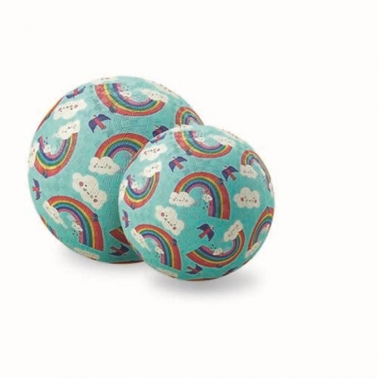 Rainbow - Large Rubber Picture Ball 18cm