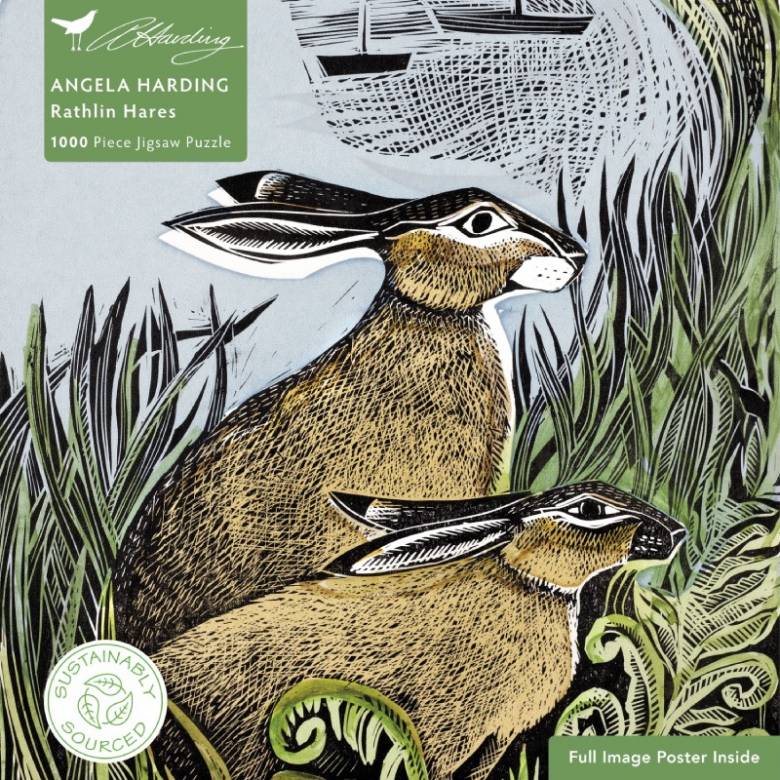 Rathlin Hares By Angela Harding - 1000 Piece Jigsaw Puzzle