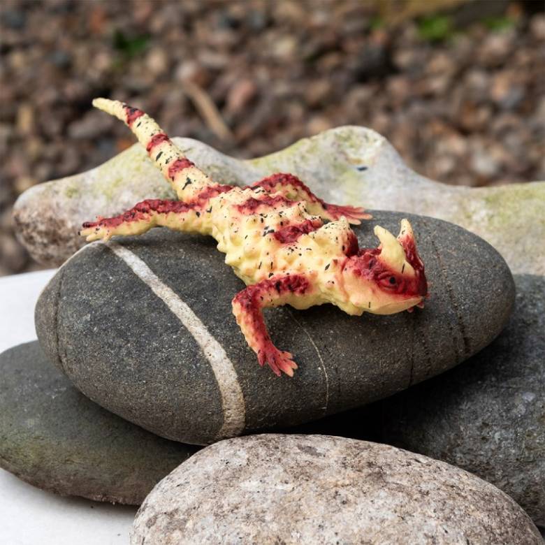 Realistic Horned Lizard Toy 3+