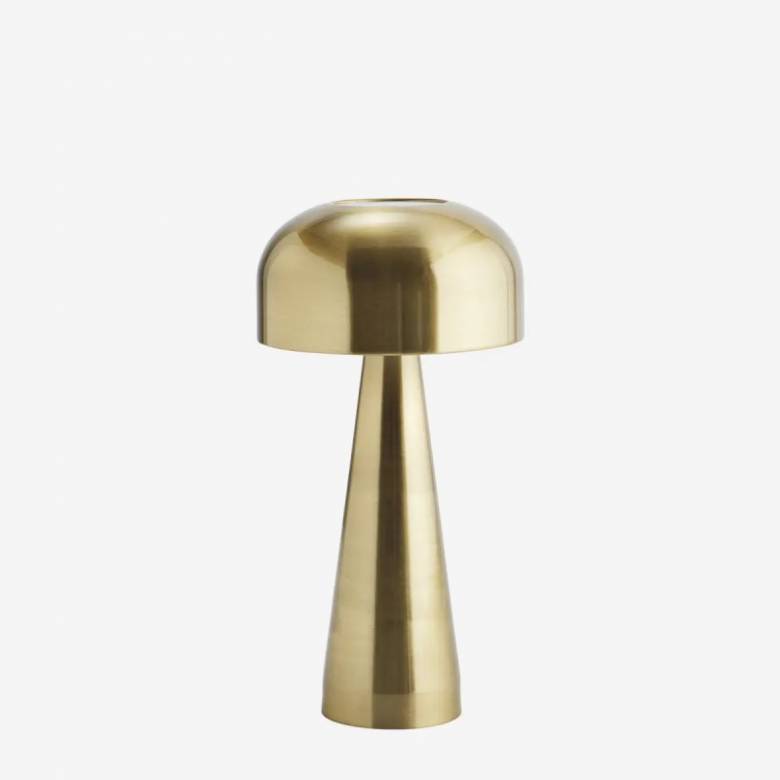 Rechargeable Metal Table Lamp In Gold