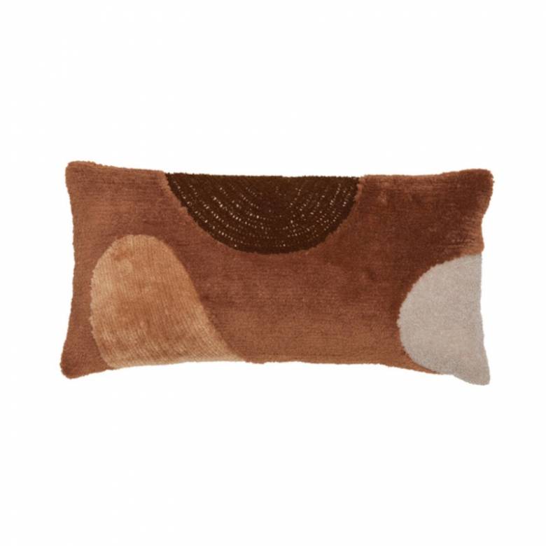 Rectangular Canzei Cushion In Terracotta 60x30cm