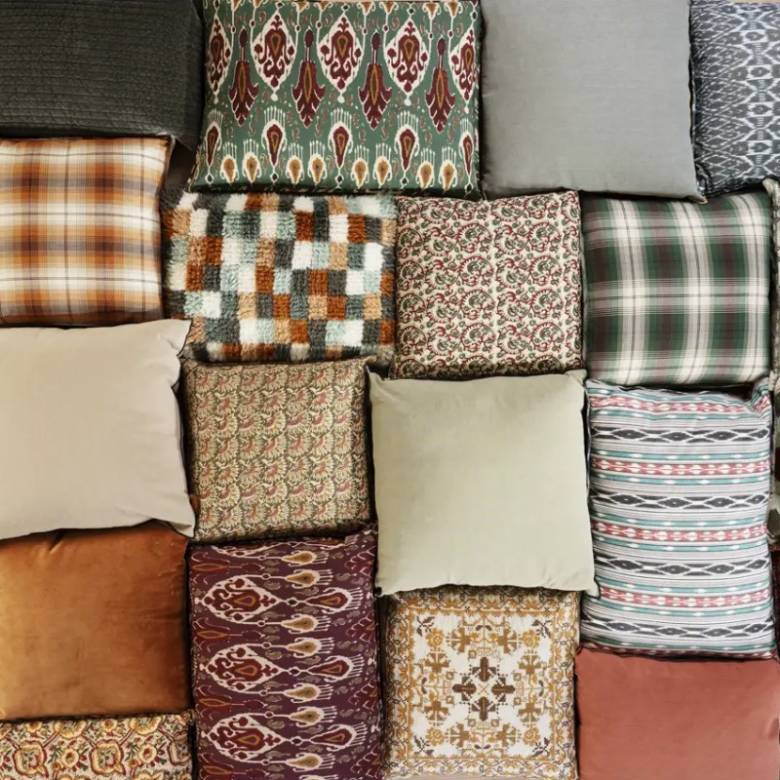 Rectangular Quilted Velvet Cushion In Dusty Green