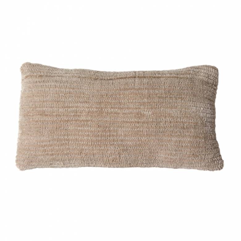 Rectangular Roby Cushion In Beige 60x30cm