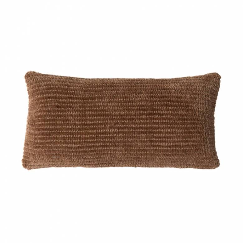 Rectangular Roby Cushion In Brown 60x30cm