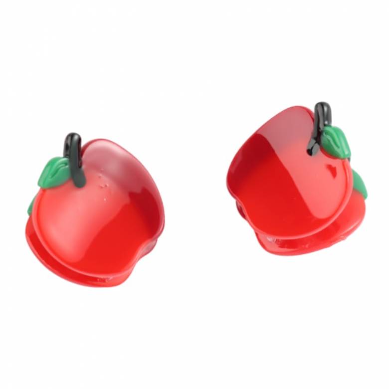 Red Apple - Pair Of Claw Hair Clips