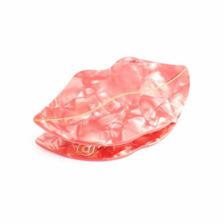 Red Lip - Large Single Claw Hair Clip