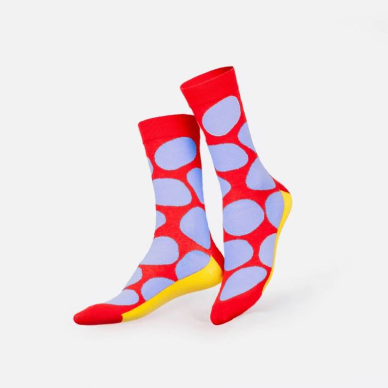 Red Salty Chips - Pair Of Novelty Socks