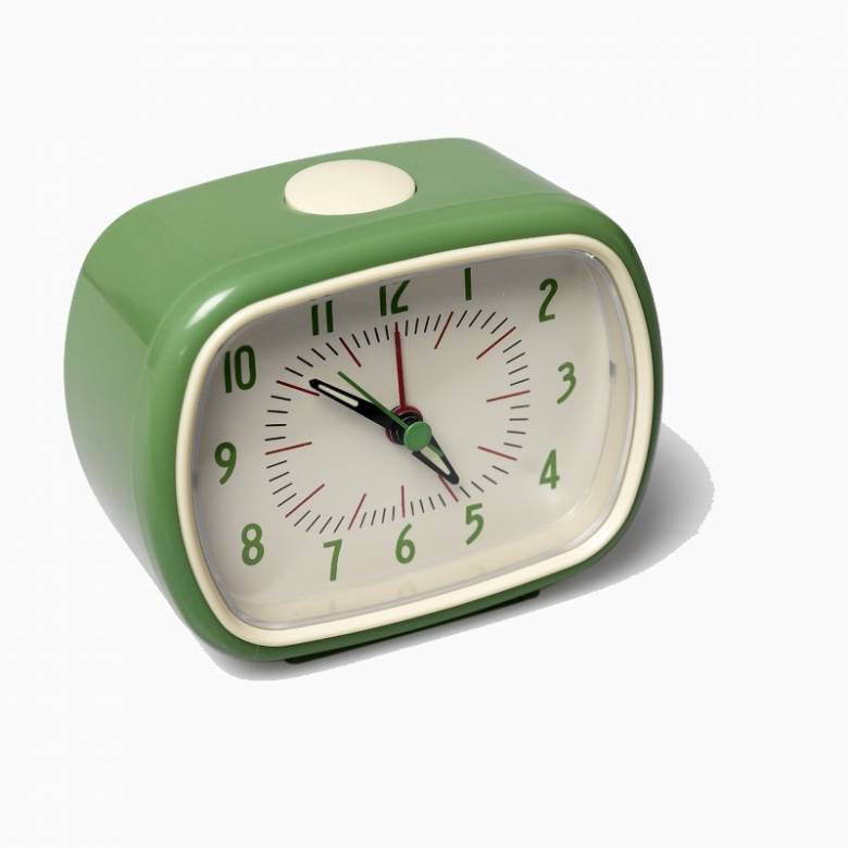Retro Alarm Clock - Green