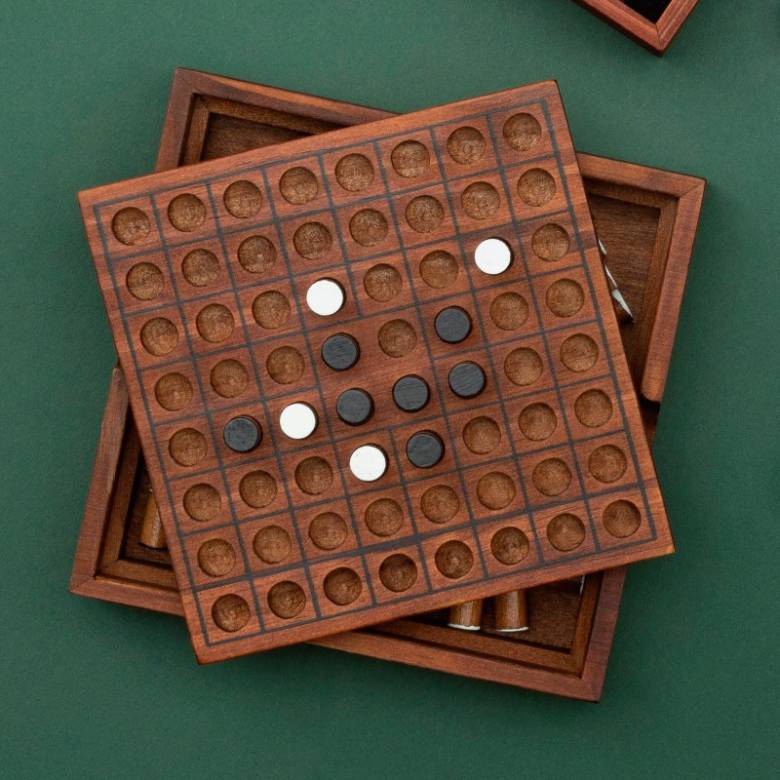 Reversi Game In Wooden Box