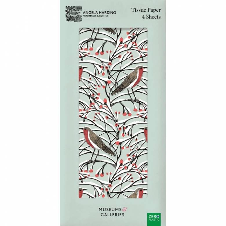 Robin & Berries - Pack Of Tissue Paper