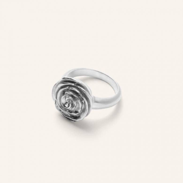 Rose Ring In Silver s52 By Pernille Corydon