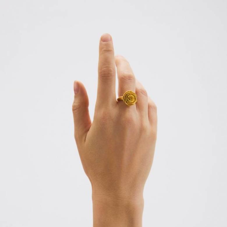 Rose Ring In Silver s52 By Pernille Corydon