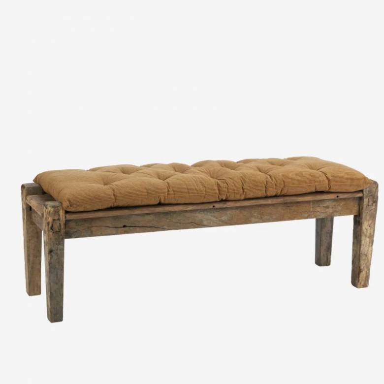Rustic Reclaimed Wooden Bench Table 135x40x43cm