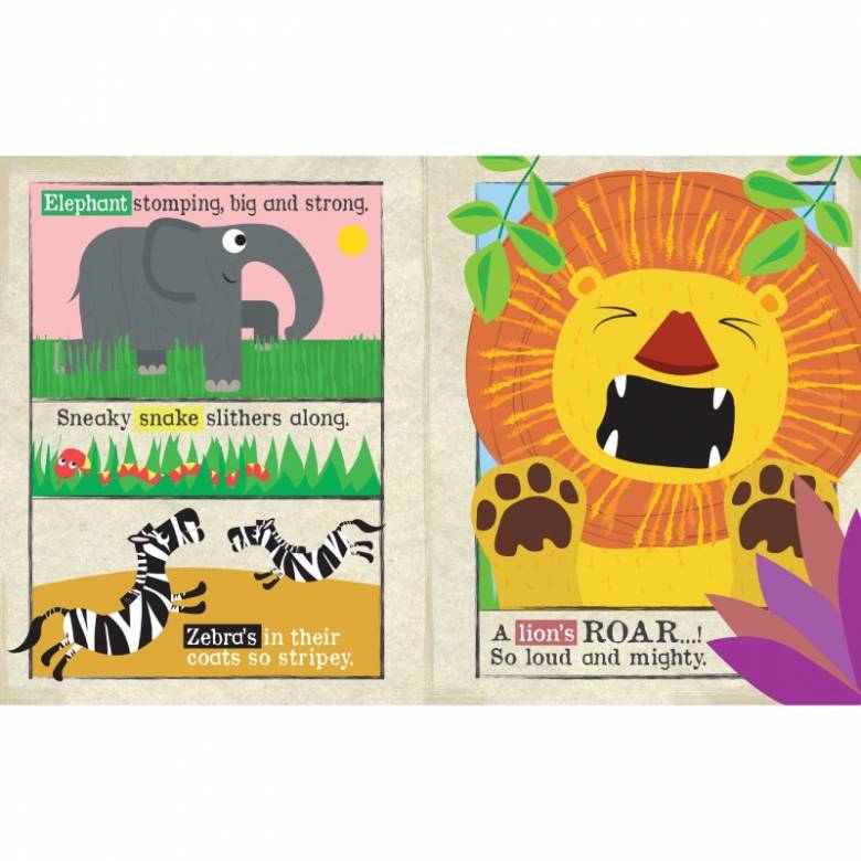 Safari Animals - Nursery Times Crinkly Newspaper Baby Toy 0+