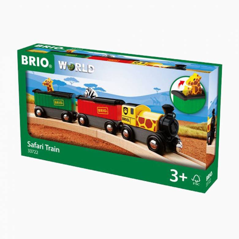 Safari Train BRIO Wooden Railway Age 3+