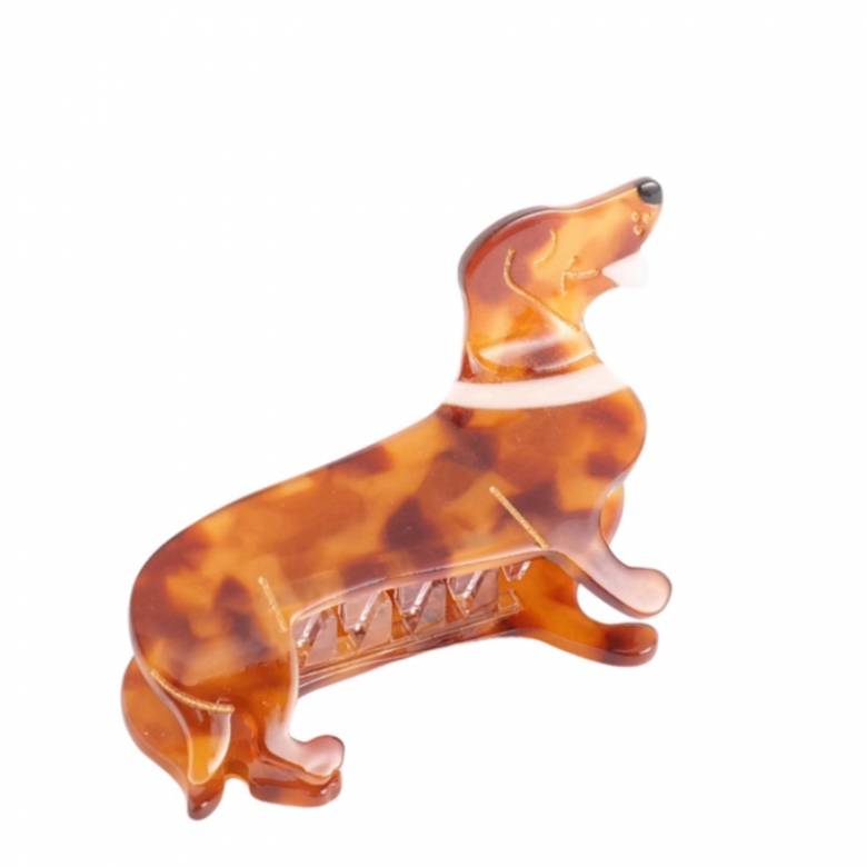 Sausage Dog - Large Single Claw Hair Clip