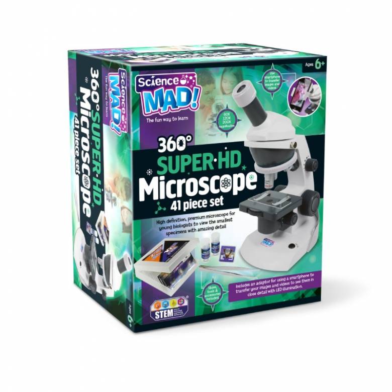 Science Mad 360° Super HD Microscope 6+