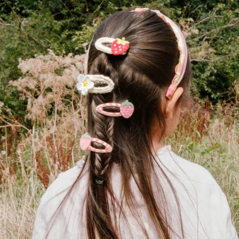 Set Of 2 Strawberry Fields Hair Clips