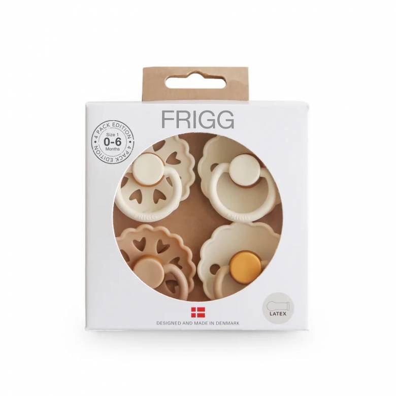 Set Of 4 Latex Dummy Pacifiers Snowflake Dream