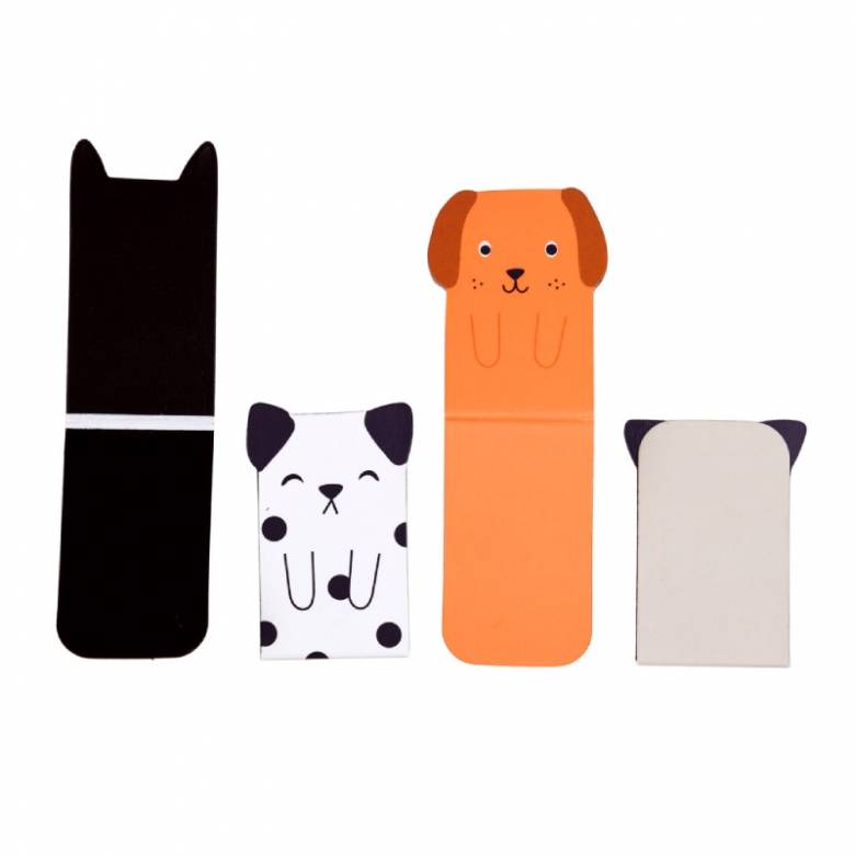 Set Of 4 Magnetic Bookmarks - Dogs