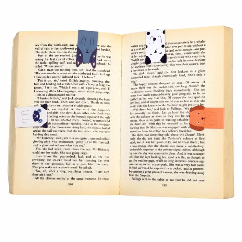 Set Of 4 Magnetic Bookmarks - Dogs