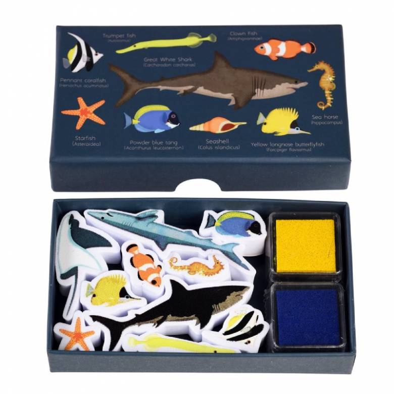 Set Of Mini Stamps - Ocean Animals 3+