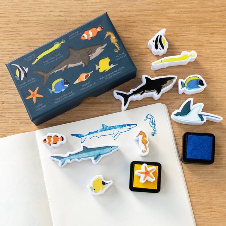 Set Of Mini Stamps - Ocean Animals 3+