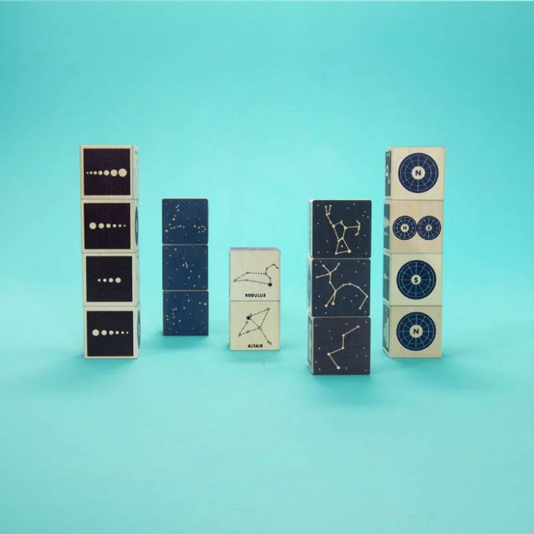 Set Of Wooden Constellation Blocks By Uncle Goose 2+