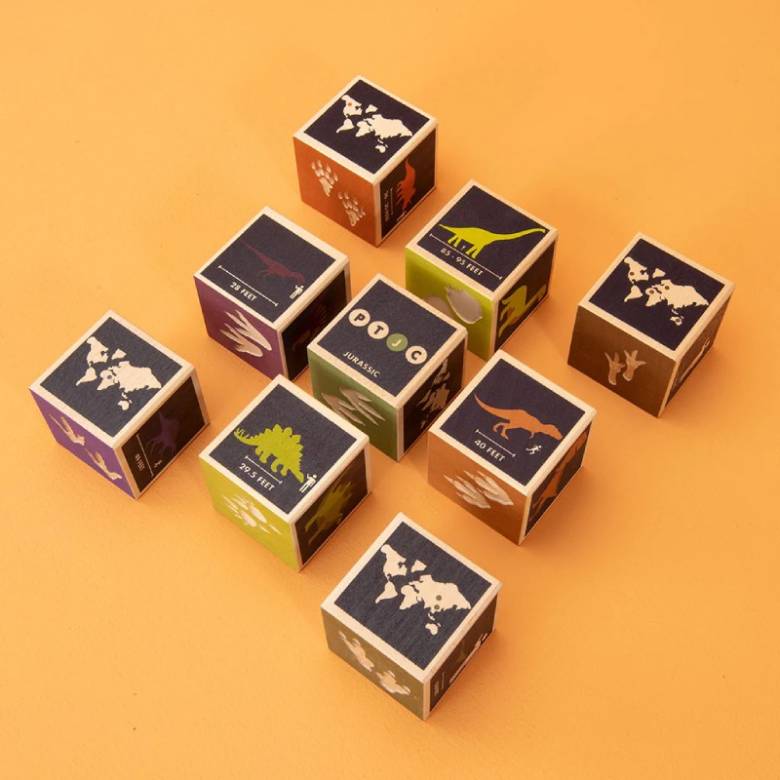 Set Of Wooden Dinosaur Blocks By Uncle Goose 2+