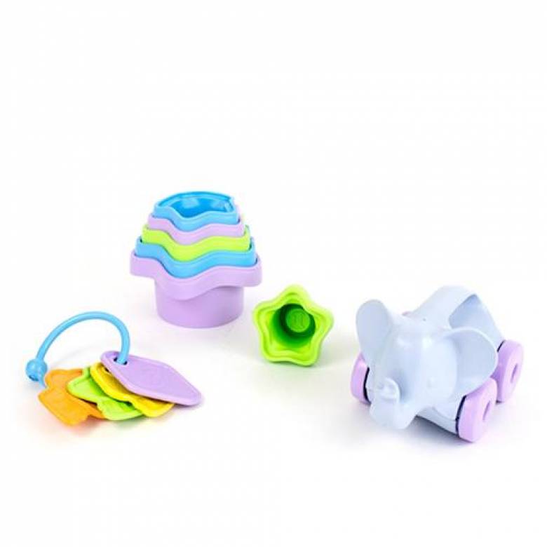 Baby Toy Starter Set - Green Toys Recycled Plastic 3+