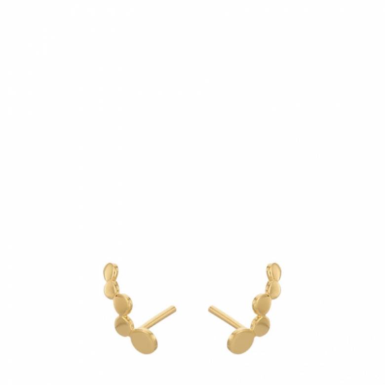 Sheen Stud Earrings In Gold By Pernille Corydon