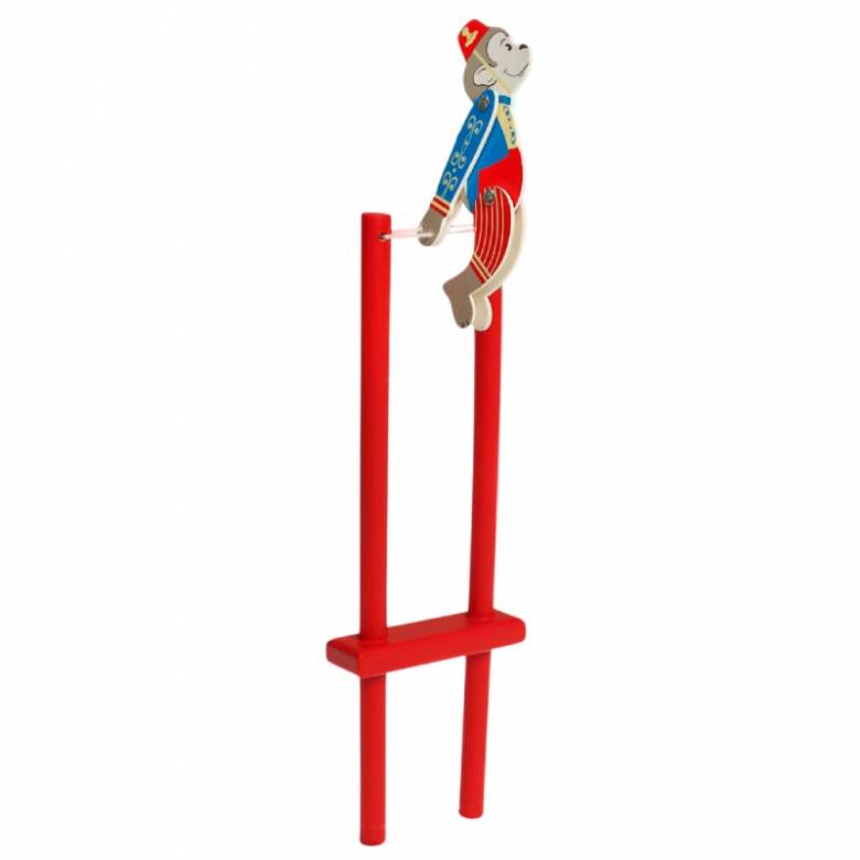 Sideshow Monkey Acrobatic Wooden Toy 3+