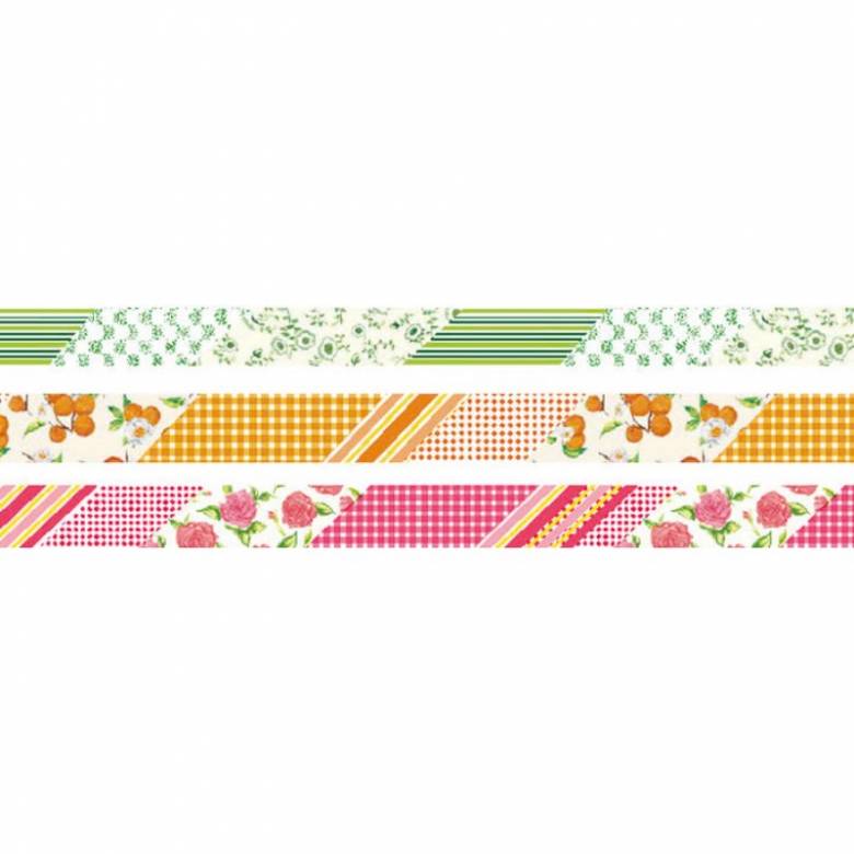 Slim Deco - Set Of 3 Rolls Of Washi Masking Tape