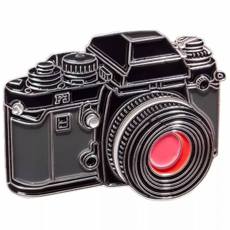SLR Camera Enamel Badge Pin