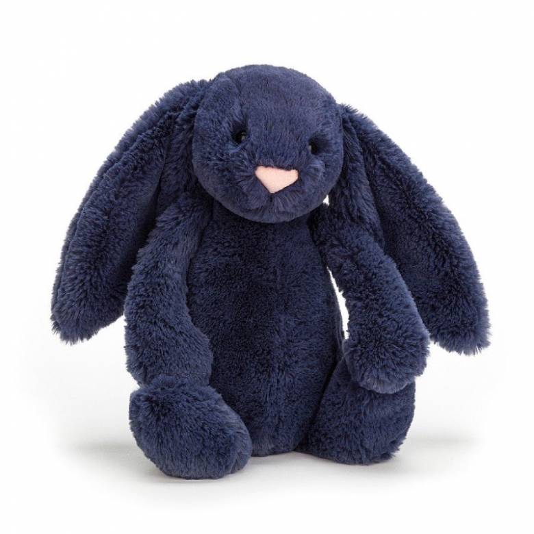 Small Bashful Bunny In Navy Soft Toy By Jellycat