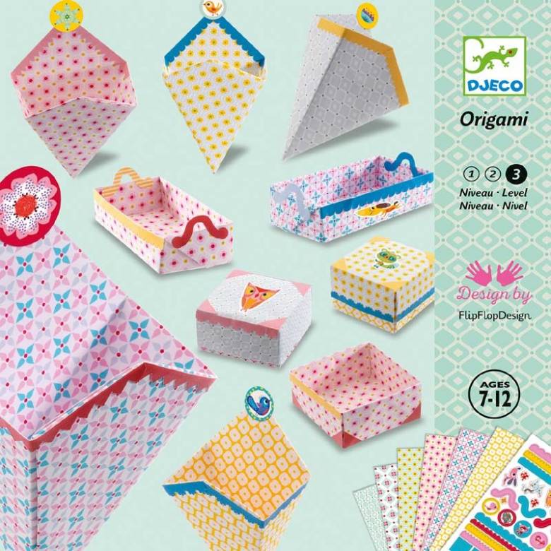 Small Boxes - Origami Craft Kit By Djeco 7+