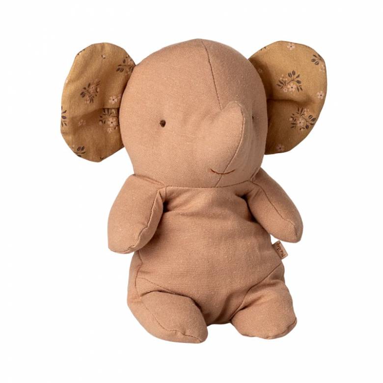 Small Elephant In Powder Soft Toy Safari Friends By Maileg 0+